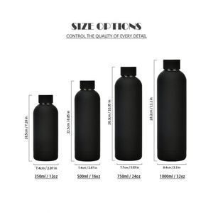 Botella de Agua Térmica de Acero Inoxidable, Regalo Promocional, con Recubrimiento de Goma, Logotipo Personalizado, con Asa de Silicona Portátil - Product Image 2