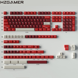 HZGAMER ISO/<span class=keywords><strong>ANSI</strong></span> Layout PBT Cherry Profile <span class=keywords><strong>Keycap</strong></span> Set, clavier mécanique BW Double Shot Keycaps - Product Image 3