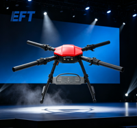 EFT E416P Châssis de drone pliable à charge lourde 16 kg, kit de châssis de quadricoptère industriel UAV de qualité professionnelle