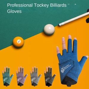 Guanti da biliardo antiscivolo comodi da biliardo a sinistra a cinque dita personalizzati all'ingrosso guanti da biliardo - Product Image 2