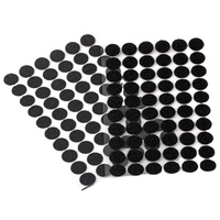 Noir blanc auto-adhésif 10mm/15mm/20mm/25mm/30mm crochet rond découpé cercle pièces Injection crochet et boucle points