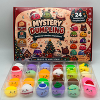 Calendrier de l'Avent Squishies Noël 2026 – Boîte Mystère Sensorielle Anti-Stress au Toucher Doux pour Cadeau de Noël