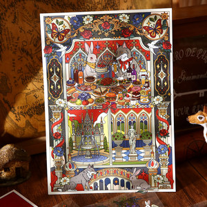 Pegatinas de Escenas Estereoscópicas 3D, Serie Caleidoscopio 5, Pegatinas Decorativas con Temática de <span class=keywords><strong>Cuentos</strong></span> de Hadas Europeos <span class=keywords><strong>Originales</strong></span> - Product Image 2