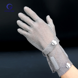 Gants en fil d'acier inoxydable de qualité alimentaire 316, résistants aux coupures, conformes à la norme ANSI/ISEA niveau 9 et résistants à la déchirure - Product Image 5