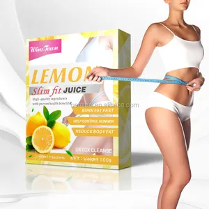 Company industry Experience(27 year) Slim Fit Juice tea Lemon Flavor Detox Weight loss Powder Private Label Fat burning Juice