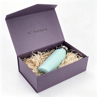 Emballage cadeau pour employés, boîte pliante magnétique, logo personnalisé, design recyclable pour les événements d'entreprise, récompenses et kits de bienvenue