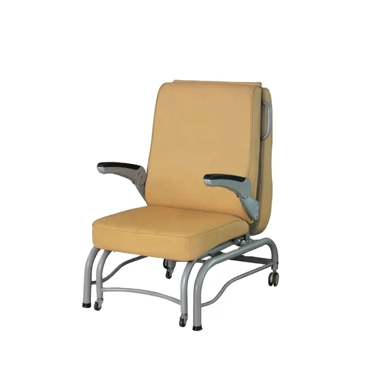 RC-H221 lüks hastane tıbbi eşlik uzanmış katılmak sandalye Cum yatak hasta için hastane mobilyası ticari mobilya
