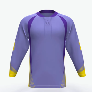 เสื้อเจอร์ซีย์พิมพ์ลายสำหรับเล่นฮอกกี้พิมพ์กรอบแบบระเหิดออกแบบได้ตามต้องการ - Product Image 2