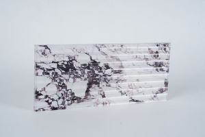 Choix du concepteur personnalisable <span class=keywords><strong>effet</strong></span> <span class=keywords><strong>marbre</strong></span> <span class=keywords><strong>verre</strong></span> cloison entrée escalier industriel salle à manger Boutique rideau décoration murale - Product Image 3