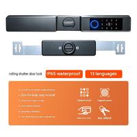 Serrure Intelligente pour Porte à Volets Roulants, Verrouillage par Empreinte Digitale, Alarme Anti-Effraction, Batterie 1000 mAh, Cylindre de Niveau C, Anti-Espionnage, NFC