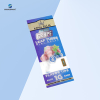 Sachet refermable personnalisé imprimé, scellé sur trois côtés, anti-odeur, avec fermeture éclair, pour cigares et tabac, en Mylar, pour produits roulés