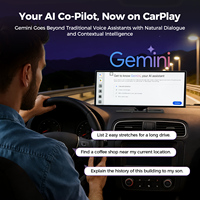Écran portable sans fil CarPlay Android Auto 11 pouces, système Android 15, lecteur multimédia 4 Go + 64 Go, YouTube