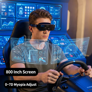 Casque <span class=keywords><strong>VR</strong></span> pliable pour <span class=keywords><strong>PC</strong></span>, course 3D <span class=keywords><strong>4K</strong></span> HD, casques <span class=keywords><strong>VR</strong></span> pliables OEM, simulation de conduite, réglage direct de la myopie, usine - Product Image 1