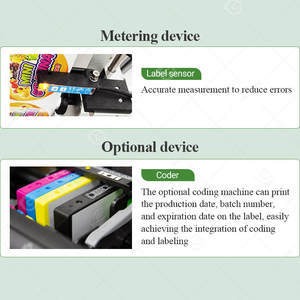 Máquina automática para pegar etiquetas en vidrio, papel cuadrado, cajas redondas, bolsas de plástico transparente, máquina de bordes planos de Shanghái para superficies planas - Product Image 6