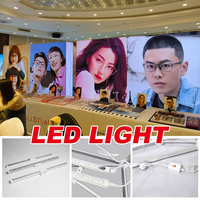 Support de toile de fond pop-up en polyester rétroéclairé par LED 190 GSM avec cadre en aluminium pour salon professionnel, bannière d'affichage en tissu tendu