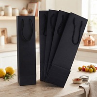 Rhythm Großhandel Maßgefertigte Bedruckte Wiederverwendbare Faltbare Luxus Champagner Likör Einzelflaschen Wein Geschenkverpackung Kraftpapier mit Bandhenkeln