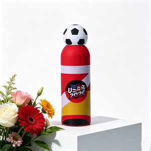 Termo <span class=keywords><strong>de</strong></span> Fútbol <span class=keywords><strong>de</strong></span> Acero Inoxidable Aislado al Vacío, Antiderrames, Libre <span class=keywords><strong>de</strong></span> BPA, con Boca Pequeña y Tapa <span class=keywords><strong>de</strong></span> Dibujos Animados - Product Image 2