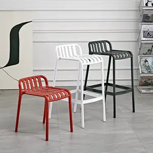 Industrial Garden Event Chair with Cool Back Plastic Dining Set with Stackable Chairs for Restaurant