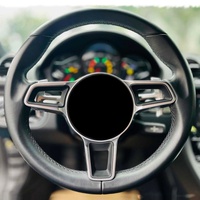 Volante de Fibra de Carbono de 3 Radios para Modificación de Automóviles, Compatible con Porsche Cayenne, Macan, Panamera, 911, 991, 2011-2012