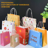 Tas belanja pernikahan perhiasan dapat didaur ulang Logo cetak kustom tas busur kemasan kertas hadiah mewah