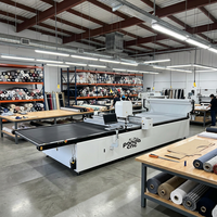 PANDA CNC Découpeuse automatique à plat multicouche pour patrons de vêtements, traceur de découpe de tissu, machine de découpe de tissu, moteur