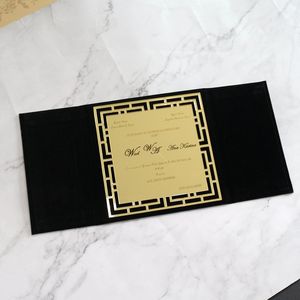กำมะหยี่งานแต่งงานอะคริลิคการ์ดเชิญอะคริลิค <span class=keywords><strong>Monogram</strong></span> - Product Image 6