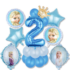 Set di palloncini d'avventura congelati-<span class=keywords><strong>Elsa</strong></span>, <span class=keywords><strong>Anna</strong></span> <span class=keywords><strong>e</strong></span> Olaf-palloncini decorativi in alluminio per il compleanno dei bambini - Product Image 3