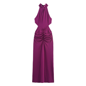Vestidos Formales sin Mangas para Mujer, Corte Regular, Tejido de Ganchillo, Ecológico, Cintura Natural, Nueva Colección de Otoño - Product Image 1