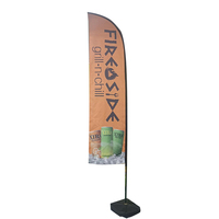 Lame larme plume drapeau 3 mètres drapeau personnalisé promotionnel publicité bannière volant Werbesegel drapeau événement extérieur Oriflamme