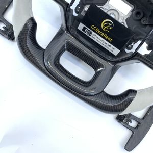 Volante Deportivo Personalizado de Fibra de Carbono CCExcellent para F150 <span class=keywords><strong>2021</strong></span>+ Civic Clase C para Palancas de Cambio de Cuero - Product Image 5