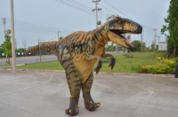 Costume réaliste de dinosaure T-rex avec pattes cachées pour spectacle sur scène, modèle animatronique de dinosaures pour amusement
