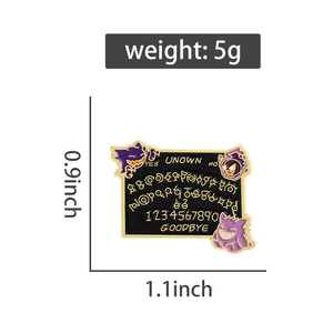90s jeu monstre émail broche fantôme Style broche revers Badge bijoux sac à dos accessoires cadeau pour amis en gros - Product Image 6