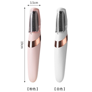 เครื่องขัดส้นเท้าไฟฟ้าแบบ USB รุ่นใหม่ ขจัดผิวหนังที่ตายแล้วอัตโนมัติ แบบชาร์จไฟได้ พร้อมหัวลูกกลิ้งถอดเปลี่ยนได้ 2 หัว - Product Image 6