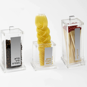 जुडाका लुक्साइट ने बेसमम जार और मैच बॉक्स के साथ ऐक्रेलिक जूज उपहार - Product Image 4