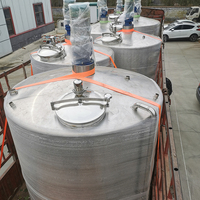 Réservoir de mélange de chauffage électrique à simple ou double veste Agitateur mélangeur de liquide mélange de chauffage en acier inoxydable 300l 500L réservoir de mélange