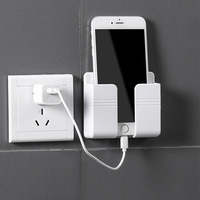 Soporte de carga para teléfono móvil, caja organizadora multifunción con Control remoto, para ducha y teléfono móvil