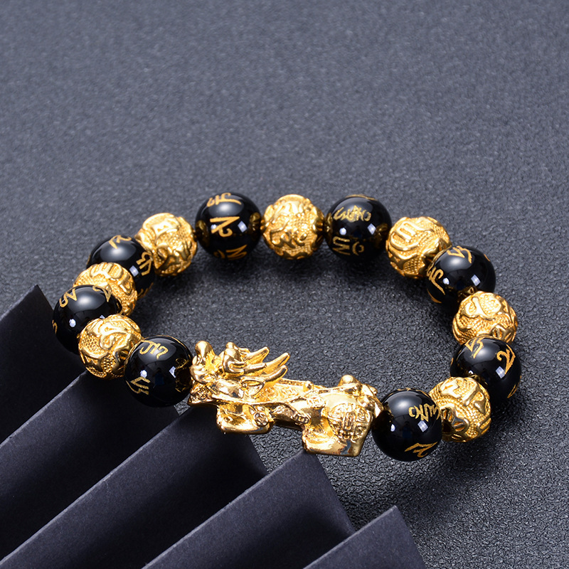 Bracelet Pi Xiu Extensible Feng Shui - Breloque Chance Et Richesse, Pierre Naturelle, Réglable Pour Femme, Cadeau Porte-bonheur - 7