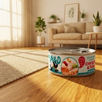 Friandises pour chats adultes au goût de poulet avec du lait de chèvre et de l'huile de poisson, friandises moelleuses pour chats
