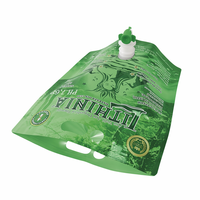 Pochettes verticales de 3L à 20L avec valve papillon et logo, en PET/AL/PE/Nylon, emballage en boîte pour boissons, vin, jus