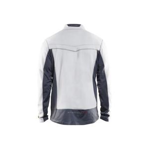 BLAKLADER - 499710101094L <b>Micro</b> <b>fleece</b> <b>jacket</b> White/Grey - EAN 7330509619551 WORK <b>JACKETS</b> WINTER SOFTSHELL AND PADDED <b>JACKETS</b> - Product Image 2
