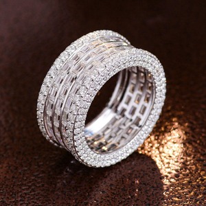 Bague Hiphop en Moissanite de Qualité Export, Bijoux Fins pour Usage Quotidien et Occasions Spéciales, Disponible au Prix Export - Product Image 2