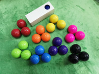 Balles d'entraînement de golf deux pièces multicolores balle professionnelle double couche mini balles de golf colorées aides à l'entraînement intérieur extérieur