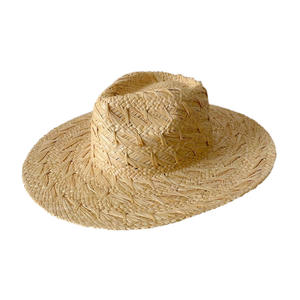 Belle qualité raphia paille large bord Fedora femmes <span class=keywords><strong>Panama</strong></span> chapeaux large bord herbe naturelle plage chapeau d'été pour la protection solaire - Product Image 3
