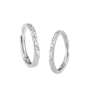 925 all'ingrosso <span class=keywords><strong>argento</strong></span> sterling anello di <span class=keywords><strong>fidanzamento</strong></span> fabbrica personalizzato aperto regolabile coppia set di anelli per donne uomini gioielli regalo - Product Image 1