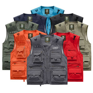 Chaleco Ligero Personalizado <span class=keywords><strong>al</strong></span> <span class=keywords><strong>por</strong></span> <span class=keywords><strong>Mayor</strong></span>, con Forro de Malla Transpirable, Múltiples Bolsillos, Chaleco de Trabajo Multifuncional para Hombre - Product Image 2
