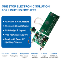 Télécommande d'éclairage avec variateur de luminosité et correction des couleurs, assemblage de cartes électroniques SMT, fabricant OEM de circuits imprimés personnalisés