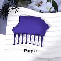 Peigne Gua Sha en alliage de zinc en forme de piano, outil de massage facial liftant, peigne à dents larges pour massage des méridiens et du cuir chevelu