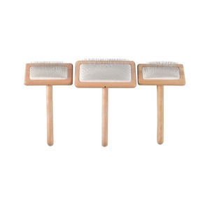 Peine y cepillo de pelo para mascotas, mango de madera para perros y gatos, fácil de usar, cómodo pelo flotante, natural y respetuoso con el medio ambiente - Product Image 1