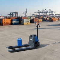 Transpalette électrique à batterie lithium Everlift ELEP 15/20 ZLI 1,5t-2t avec roues en PU, modèle Walkie, prix usine