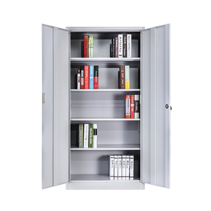 Armoire de classement de bureau en gros, 2 portes battantes, en acier, avec 4 étagères - Product Image 4